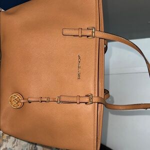 Michael Kors Tan Leather Tote Bag